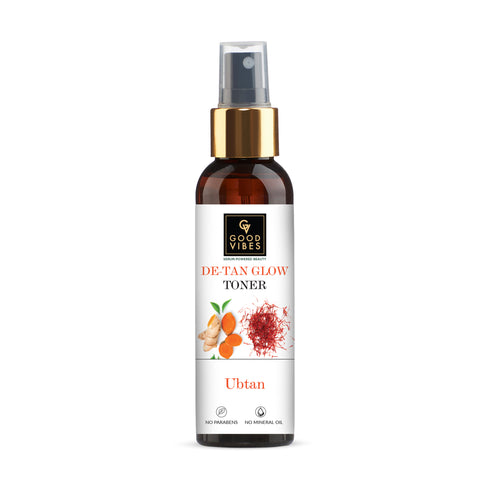 Good Vibes De-Tan Glow Toner Ubtan | Tan free, Brightening, Pigmentation (200 ml)