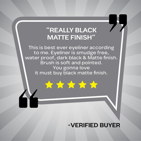 FACES CANADA Ultime Pro Matte Play Eyeliner - Black, 2.5 ml | Quick Dry | Matte Finish | 24 Hr Long Lasting Formula | Precise Felt Tip | Highly Pigmented | Waterproof, Smudgeproof & Sweatproof