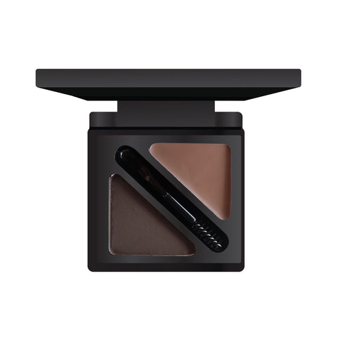 FACES CANADA HD Shape Up Brow Kit - Brown 02, 2.8 gm | Eyebrow Duo Kit - Wax & Powder With Brush | Long-Lasting | Precise & Natural Looking | Rich Color Payoff | Shaped & Defined Brows | Cruelty-free