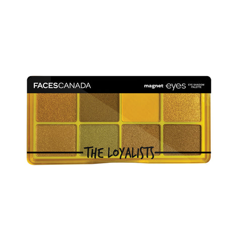 FACES CANADA Magneteyes 8 in 1 Eyeshadow Palette - The Loyalists, 6.4 gm | Shimmer & Matte Shades | Long Lasting & Intensely Pigmented | Buttery Soft Lightweight Texture | Smooth & Easily Blendable