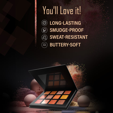 FACES CANADA Starry Eyes Eye Shadow Palette - Supernova 01, 16 gm | Shimmer & Matte Shades | Long Lasting & Highly Pigmented | Smudge Proof & Sweat Resistance | One Stroke Application | Luxurious Finish