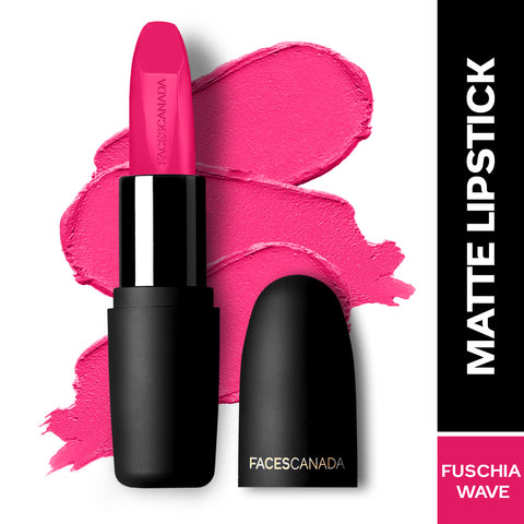 FACES CANADA Weightless Matte Lipstick - Fuschia Wave 02 4.5 gm