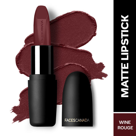 FACES CANADA Weightless Matte Lipstick - Wine Rouge 30 (Maroon) 4.5 gm