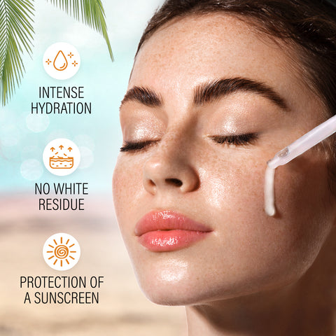 FACES CANADA Sunscreen Serum, 30 ml | SPF 50 PA+++ | Protects From UVA & UVB Rays | 1% Hyaluronic Acid & Vitamin C | Lightweight | No White Cast | Natural Radiant Glow| No Alcohol | No Parabens