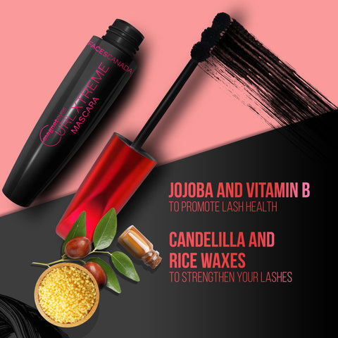 FACES CANADA Magneteyes Curl Xtreme Mascara - Black, 8 gm | Curls Lashes | Waterproof | Quick Drying | Long Wear | Intense Black Finish | Lightweight | Enriched With Jojoba Oil & Vitamin B
