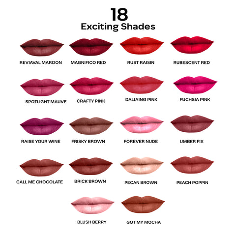 FACES CANADA Comfy Matte Pro Liquid Lipstick - Peach Poppin 16, 5.5 ml | 10HR Longstay | Intense Color | Macadamia Oil & Olive Butter Infused | Lightweight Super Smooth | No Dryness | No Alcohol