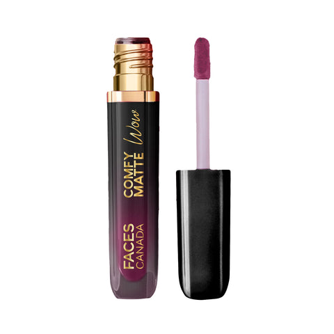 FACES CANADA Comfy Matte Wow Liquid Lipstick - Orchid Opulence 10, 3.8 ml | One Swipe Application | Highly Pigmented | Comfortable Wear | Glides Smoothly | Long Lasting | Transferproof