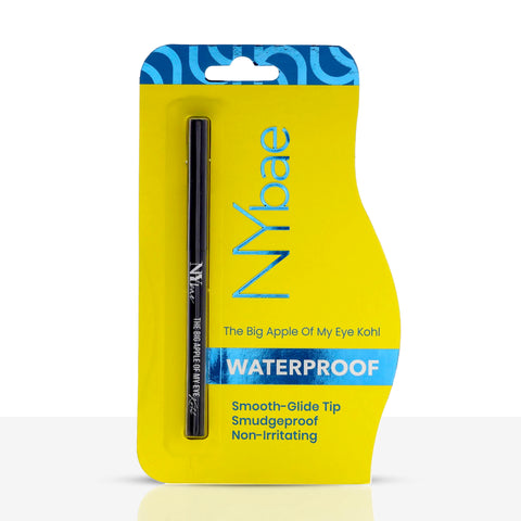NY Bae The Big Apple Of My Eyes Kohl Kajal - White (0.30 gm) | Eyeliner | Colored Kajal | Waterproof | Smudgeproof | Kajal Pencil | Eye Makeup | Eyeshadow