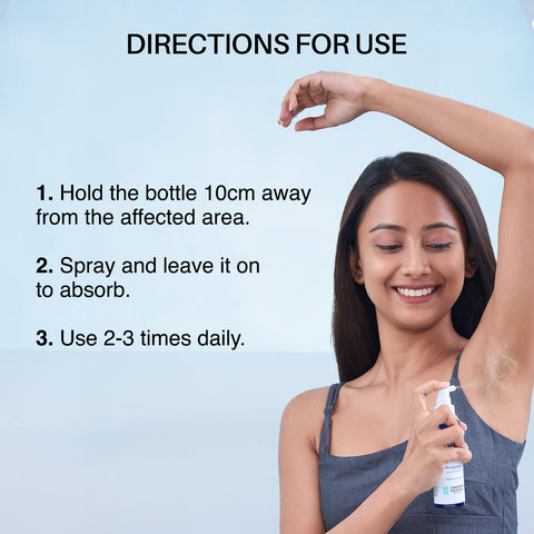 DERMDOC by Purple 5% Glycolic Acid Underarm Brightening Spray Treatment (55 ml) | Exfoliating & Brightening | MultiPurpose Spray for Hyperpigmentation, Dark Spots, Dark Neck, Dark Underarms & Strawberry Legs