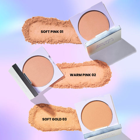 NY Bae Strobe Glow Compact Powder – Soft Pink 01 (8.5 gm) Fair-Medium Skin Tone | Highlighter + Compact | 10 Hrs+ Oil Control | Matte Glow | Shimmer Infused | Soft Powder Puff + Built-In Mirror |