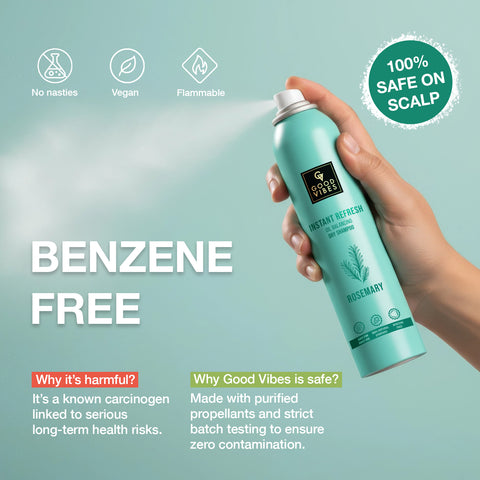 Good Vibes Instant Refresh Rosemary Oil Balancing Dry Shampoo