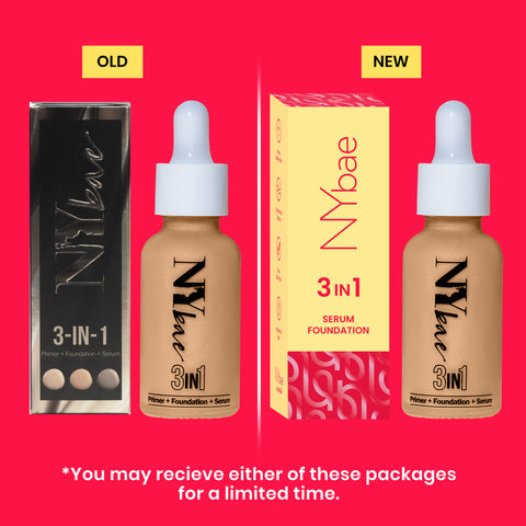 NY Bae 3 IN 1 Serum Foundation - Warm Milk 09 (30 ml) | Infused with Primer | Moisturising I Glowing Korean Skin I Celeb Glow | Dewy Makeup | Evens Skin Tone | Ultra Glow