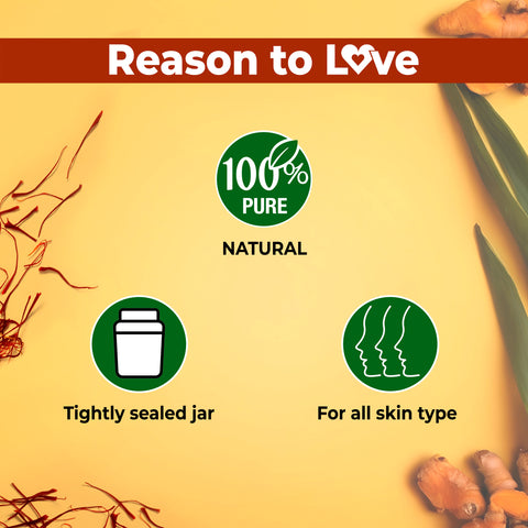 Good Vibes Ubtan Insta Glow Powder | 100% Natural, No Preservatives, No Pesticides, No Parabens, No Silicones, No Sulphates, No Animal Testing (50 gm)