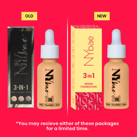 NY Bae 3 IN 1 Serum Foundation - Cool Vanilla 02 (30 ml) | Infused with Primer | Moisturising I Glowing Korean Skin I Celeb Glow | Dewy Makeup | Evens Skin Tone | Ultra Glow