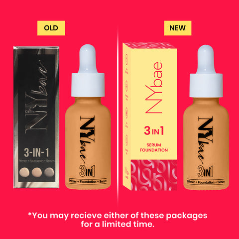 NY Bae 3 IN 1 Serum Foundation - Cool Toffee 11 (30 ml) | Infused with Primer | Moisturising I Glowing Korean Skin I Celeb Glow | Dewy Makeup | Evens Skin Tone | Ultra Glow