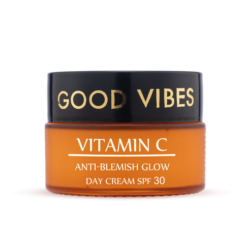 Good Vibes Anti-Blemish Glow Vitamin C Day Cream SPF 30 With Power Of Serum | Spotless, Brightening, Depigmentation | (80 gm)