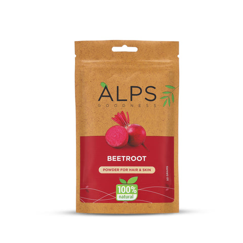 Alps Goodness Powder - Beetroot (50 gm) | 100% Natural Powder | No Chemicals, No Preservatives, No Pesticides | Hair Mask or Face Mask | Nourishes hair follicles | Face Pack for brightening skin | Hair Spa