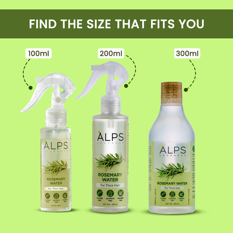 Alps Goodness Rosemary Water Refill Pack (305 ml) | Boosts Hair Growth | Reduces Hair Fall | Hair Spray for Hair Growth | Viral Rosemary Water