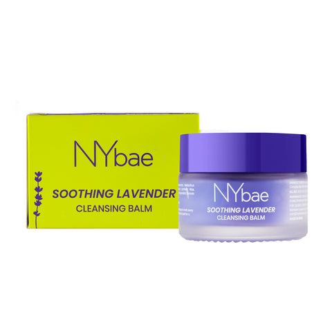 NY Bae Soothing Lavender Cleansing Balm (40 gm) | Makeup Remover Balm | Face Cleanser | Lavender | Micellar Water | Double Cleansing | Non-Drying | Melts Makeup