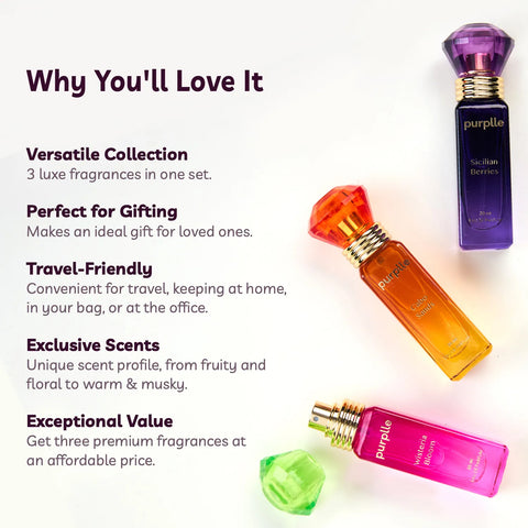 Across Seven Seas Fragrances By Purplle - 3 Pcs