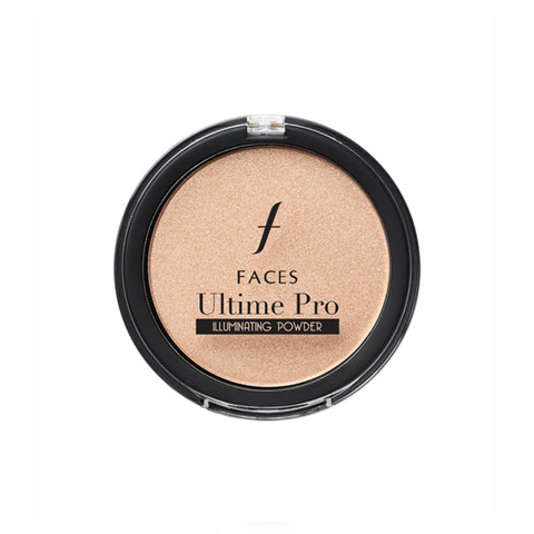FACES CANADA Ultime Pro Illuminating Powder, 9 gm | Long Lasting Radiance | Oil Control | Lightweight Highlighter| Luminous Looking Skin | Blends Easily