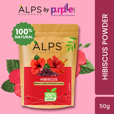 Alps Goodness Powder - Hibiscus (50 gm) | Gurhal Powder| Japapushpa Powder| 100% Natural Powder | No Chemicals No Preservatives No Pesticides | Hair Mask| Face Mask | RHair Mask for hair growth | Face Mask for dull skin