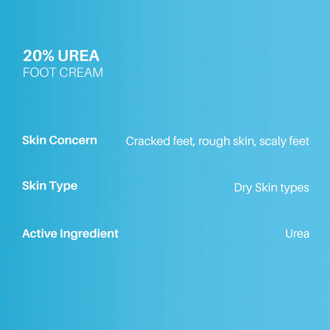 DERMDOC by Purplle 20% Urea Foot Cream (100 gm) | cream for cracked heels | foot crack cream | dry heels | crack repair cream | large pack size