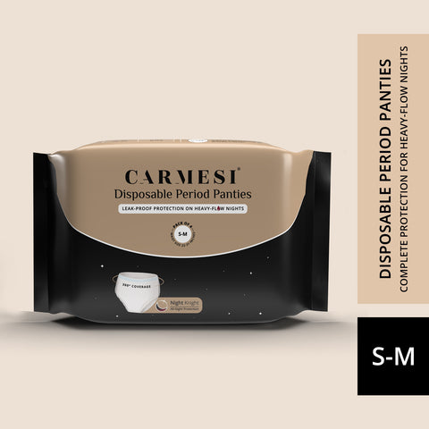 Carmesi Disposable Period Panties (S-M) - 4 Pcs