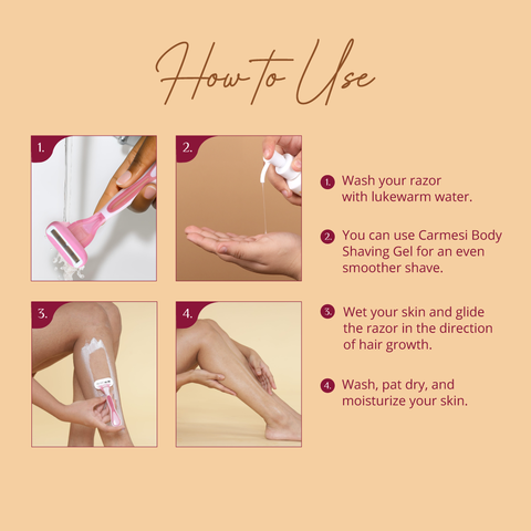 Carmesi Silk Care Body Razor (Pack of 1)