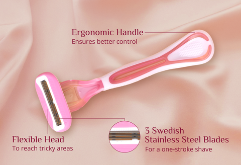 Carmesi Silk Care Body Razors (Pack of 3)