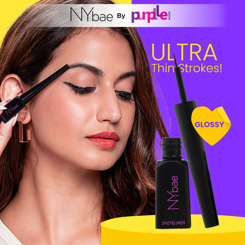 NY Bae Skeyeliner - Glossy (5 ml) | Liquid Black Eyeliner
