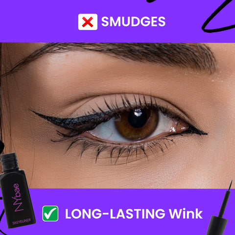 NY Bae Skeyeliner - Glossy (5 ml) | Liquid Black Eyeliner