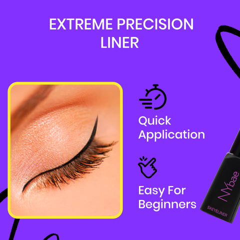 NY Bae Skeyeliner - Glossy (5 ml) | Liquid Black Eyeliner