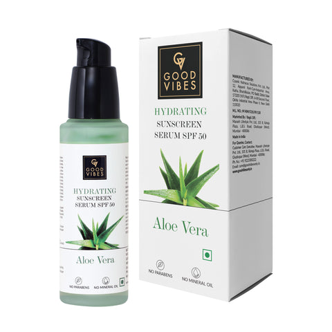Good Vibes Aloe Vera Hydrating Sunscreen Serum SPF50 (45 ml)
