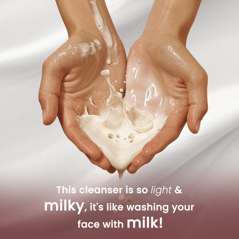 Good Vibes Skin Repair Milk Facewash 100 ml | with 100% Pure raw goat milk | Power of Ceramides | 40 seconds to soft and supple skin | Cleanser for Oily Skin, Dry Skin, Normal Skin & Sensitive Skin