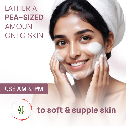 Good Vibes Skin Repair Milk Facewash 100 ml | with 100% Pure raw goat milk | Power of Ceramides | 40 seconds to soft and supple skin | Cleanser for Oily Skin, Dry Skin, Normal Skin & Sensitive Skin