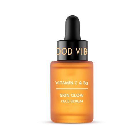 Good Vibes Vitamin C & B3 Skin Glow Face Serum | With Orange | Easy Absorption (30 ml)