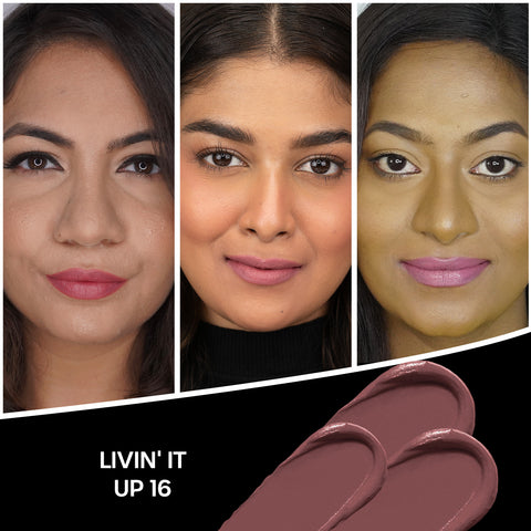 FACES CANADA Comfy Matte Creme Lipstick - Livin' It Up, 4.2 gm| Long Stay | Creamy Matte Finish | Intense Color | Hydrating & Nourishing | Smooth Application