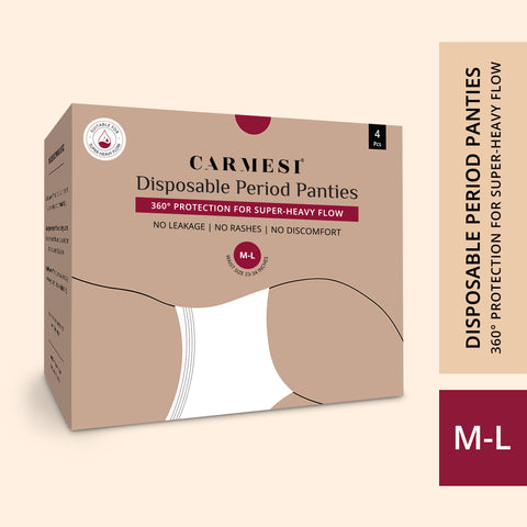 Carmesi Disposable Period Panties (M-L) - 4 Pcs