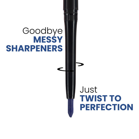 NY Bae Colored Kajal - Navy Nuance (0.30 gm) | Blue Kajal | Eyeliner | Waterproof | Smudgeproof | Kajal Pencil | Eye Makeup | Eyeshadow