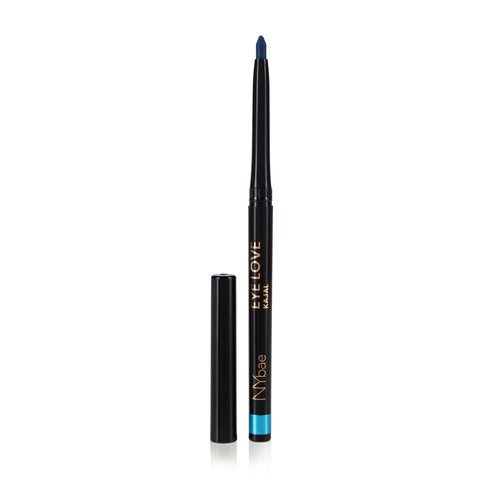 NY Bae Colored Kajal - Navy Nuance (0.30 gm) | Blue Kajal | Eyeliner | Waterproof | Smudgeproof | Kajal Pencil | Eye Makeup | Eyeshadow