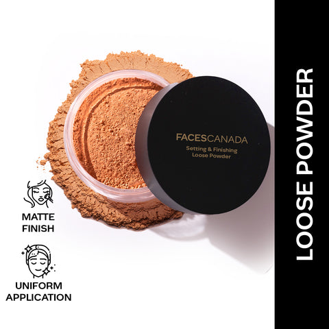 FACES CANADA Setting and Finishing Loose Powder, 10 gm | Sheer Coverage & Naturally Radiant Finish | Non- Drying & Lightweight | Evens Out Skin Tone | Soft Focus Effect | Blurs Imperfections