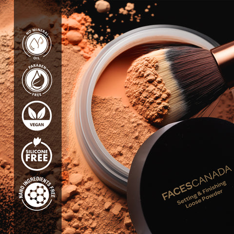 FACES CANADA Setting and Finishing Loose Powder, 10 gm | Sheer Coverage & Naturally Radiant Finish | Non- Drying & Lightweight | Evens Out Skin Tone | Soft Focus Effect | Blurs Imperfections