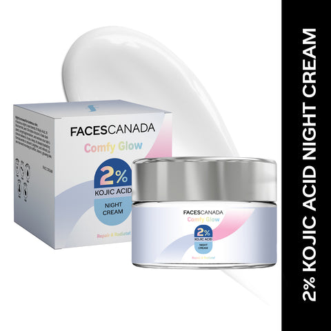 FACES CANADA Comfy Glow 2% Kojic Acid Night Cream - 25 gm