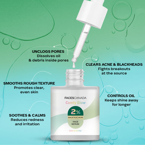 FACES CANADA Comfy Glow 2% Salicylic Acid Face Serum - 15 ml