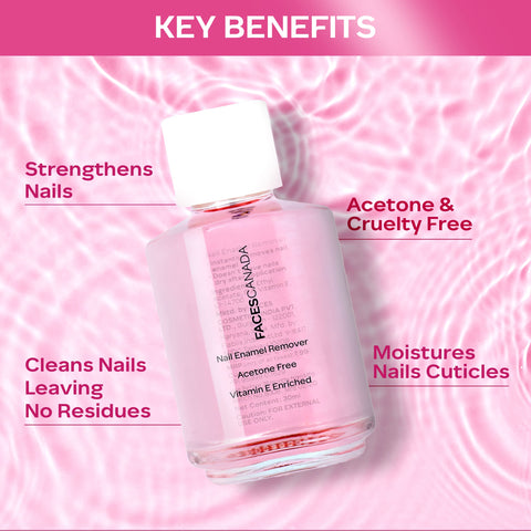 FACES CANADA Nail Enamel Remover - Transparent 01 | 30 ml