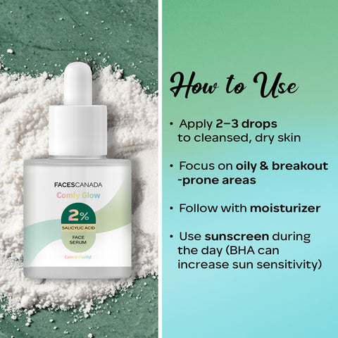 FACES CANADA Comfy Glow 2% Salicylic Acid Face Serum - 15 ml