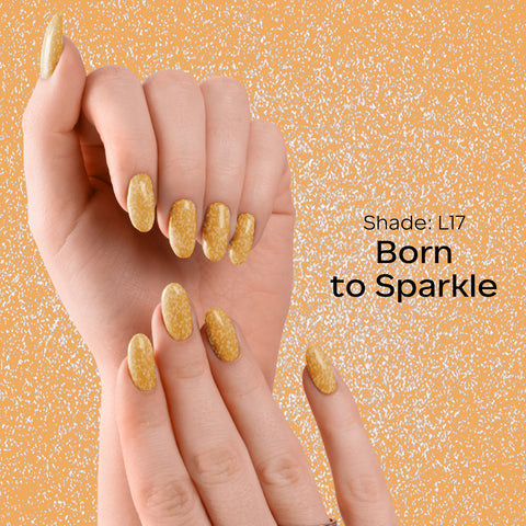 FACES CANADA Ultime Pro Splash Luxe Nail Enamel - Born to Sparkle (L17), 12ml | Glossy Finish | Quick Drying | Long Lasting | High Shine | Chip Defiant | Even-Finish | Vegan | Non-Toxic | Ethanol-Free