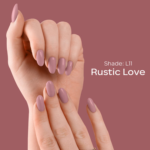FACES CANADA Ultime Pro Splash Luxe Nail Enamel - Rustic Love (L11), 12ml | Glossy Finish | Quick Drying | Long Lasting | High Shine | Chip Defiant | Even-Finish | Vegan | Non-Toxic | Ethanol-Free