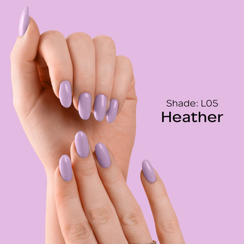 FACES CANADA Ultime Pro Splash Luxe Nail Enamel - Heather (L05), 12ml | Glossy Finish | Quick Drying | Long Lasting | High Shine | Chip Defiant | Even-Finish | Vegan | Non-Toxic | Ethanol-Free